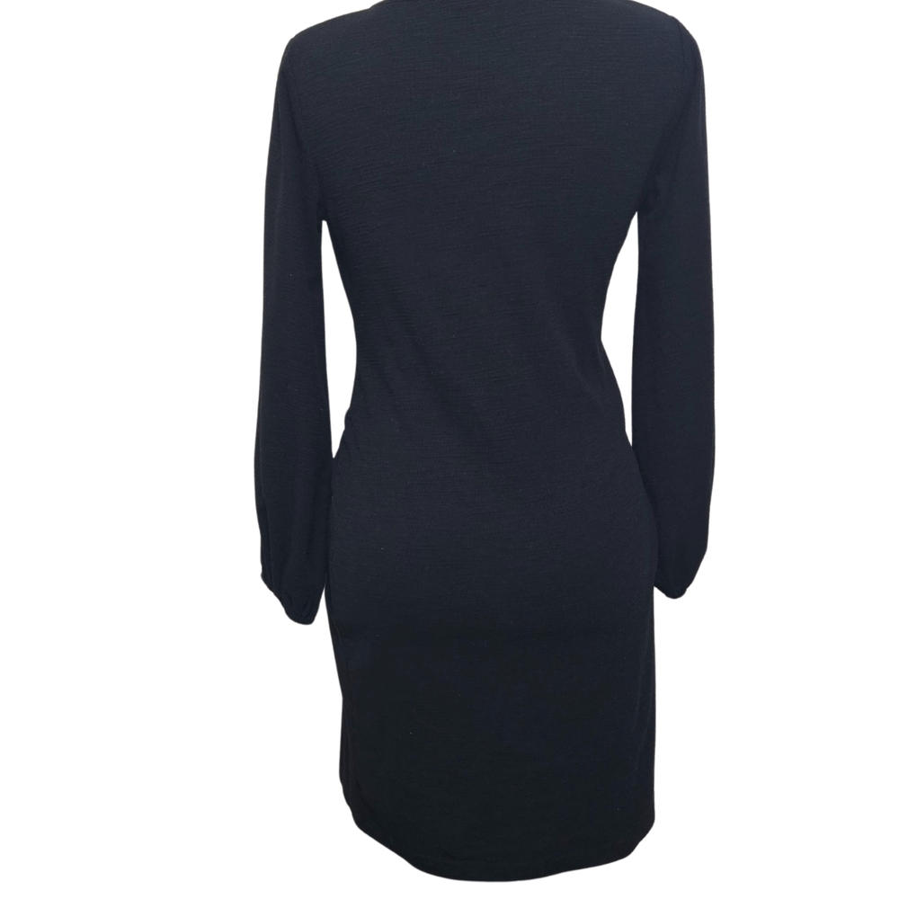 R. Vivimos Black Dress With Long Sleeves Size Small - Picture 4 of 5